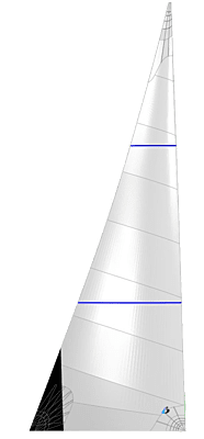 Standard Half-Batten Cross-cut Mainsail
