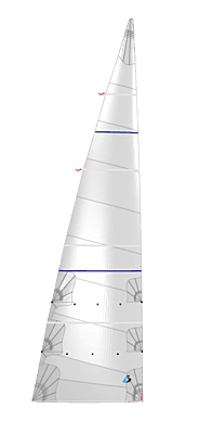 Standard Full-Batten Cross-cut Mainsail